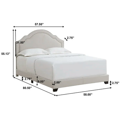 Divan Bed: Emig Upholstered Bed
