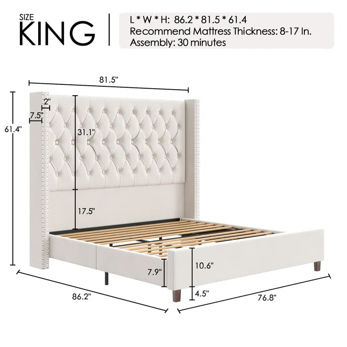 Divan Bed: Ferdinande Upholstered Bed