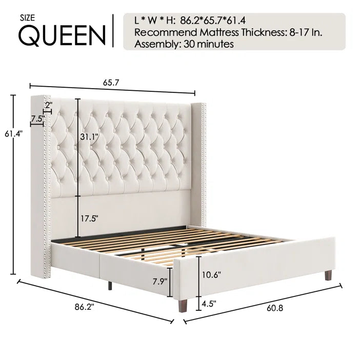 Divan Bed: Ferdinande Upholstered Bed