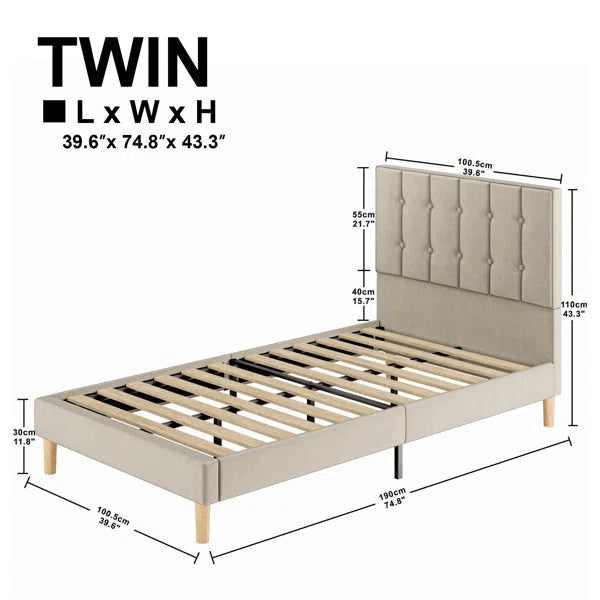 Divan Bed: Gurit Upholstered Bed