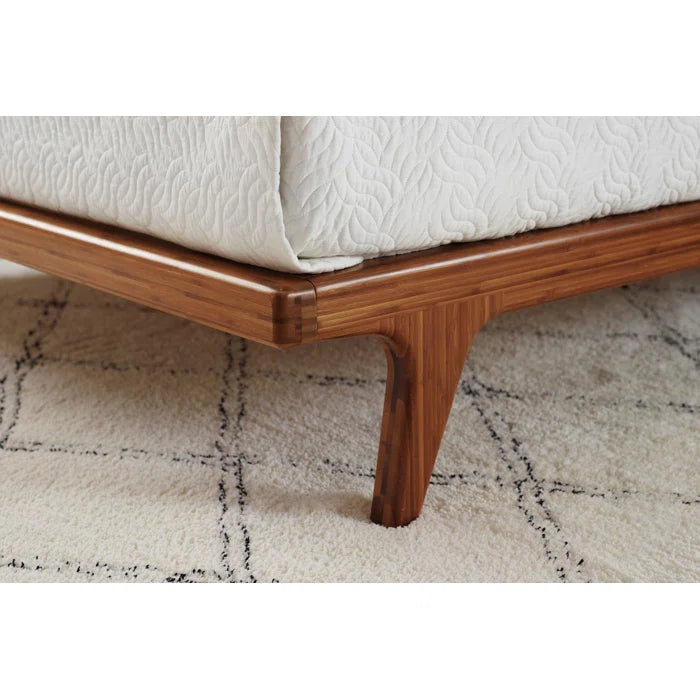 Divan Bed: Horey Solid Wood and Upholstered Platform Bed