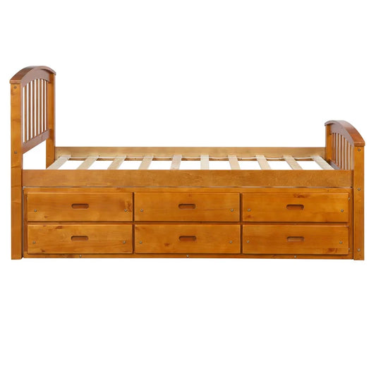 Divan Bed: Jekia Solid Wood Storage Bed
