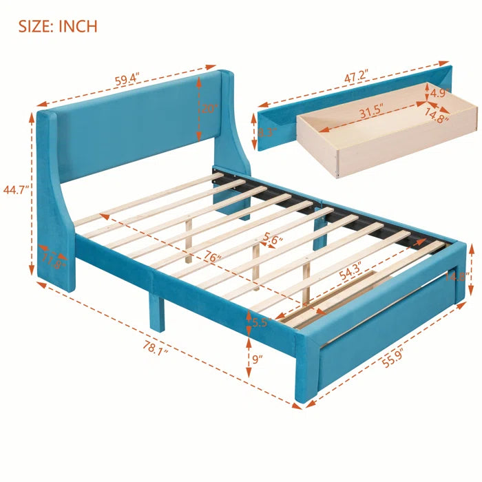 Divan Bed: Mardel Upholstered Bed