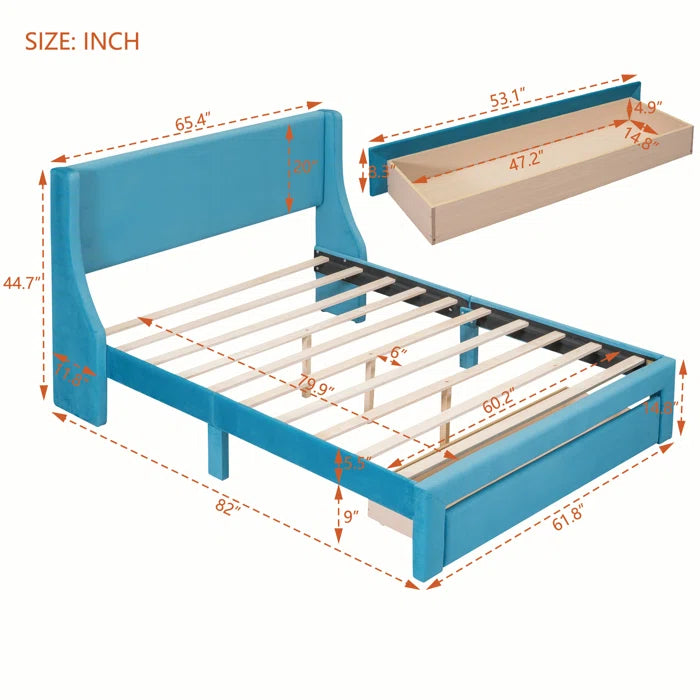 Divan Bed: Mardel Upholstered Bed