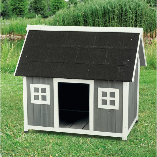 Dog House: Gray&White Dog Kennel
