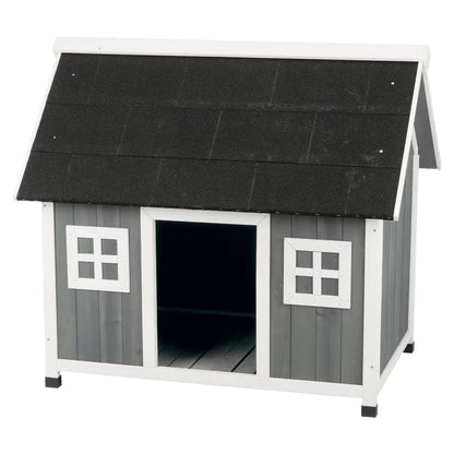 Dog House: Gray&White Dog Kennel