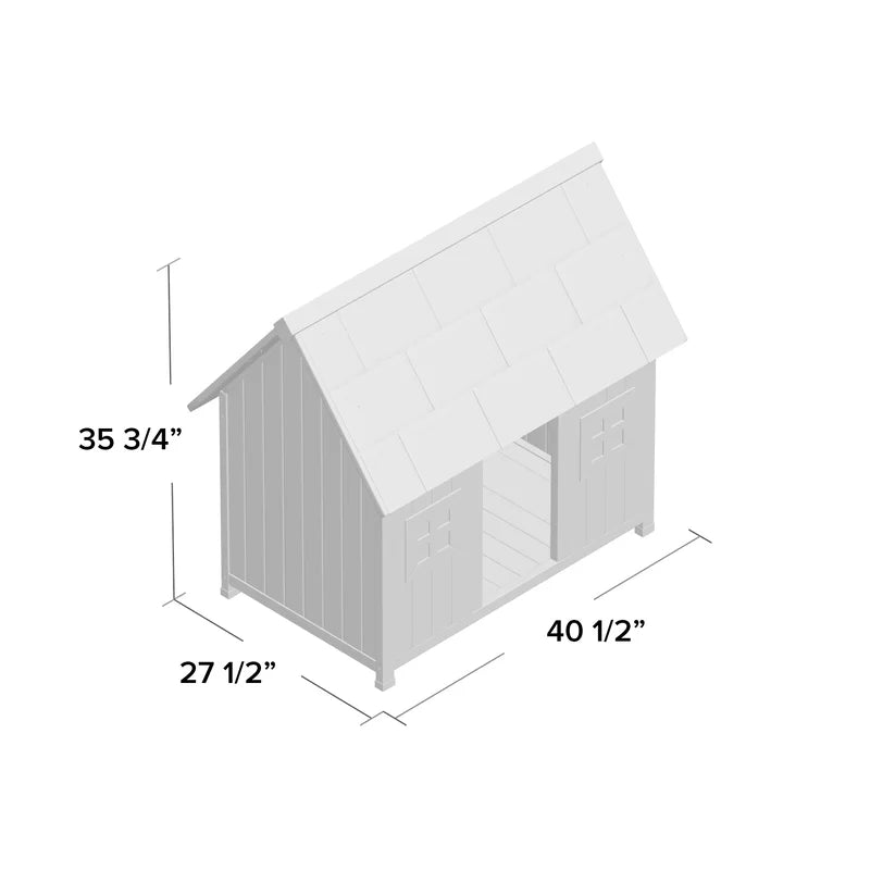 Dog House: Gray&White Dog Kennel