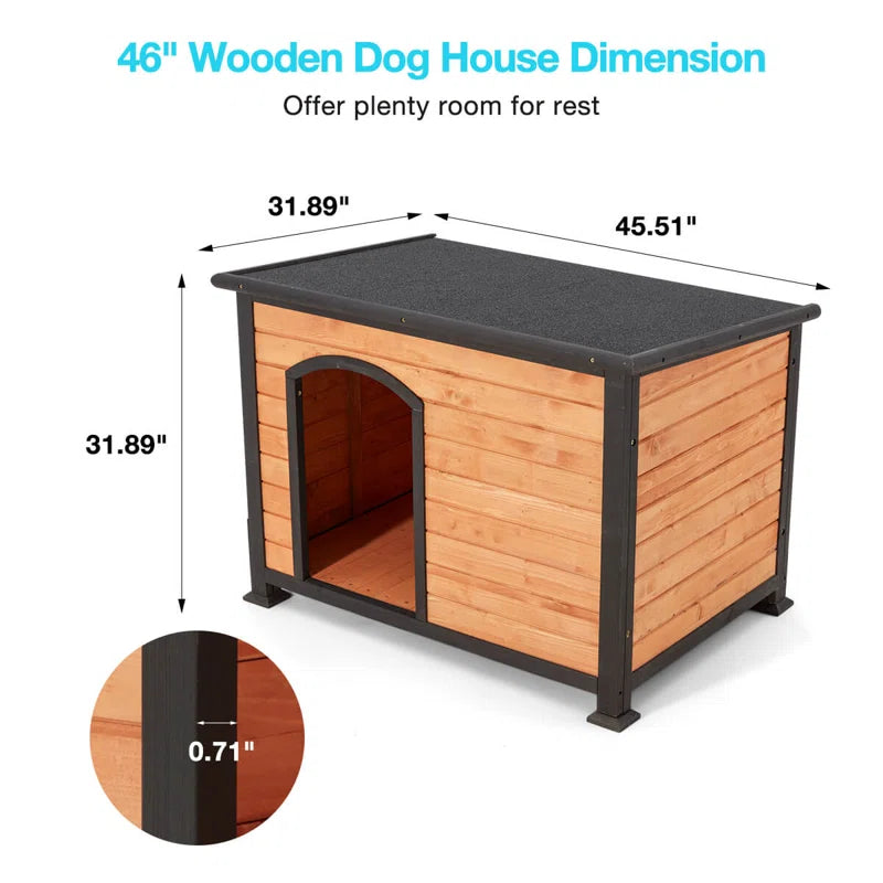 Dog House: Outdoor & Indoor Wooden Dog House