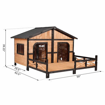 Dog House: Wooden Dog Kennel Big