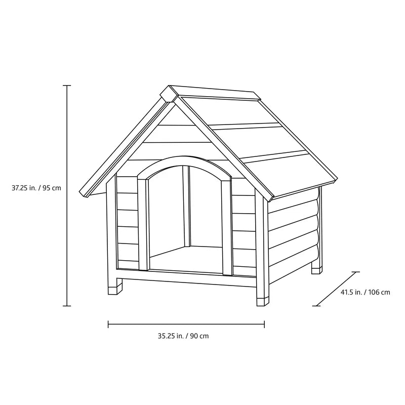 Dog House: Wooden Modern Dog Kennel