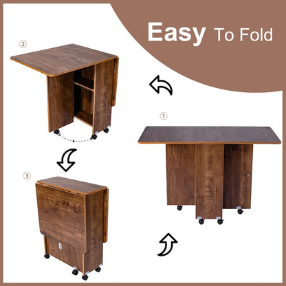 Folding Study Table: Rectangular Table