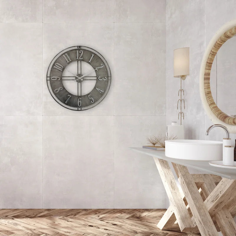 Home Decor: Metal Wall Clock Round