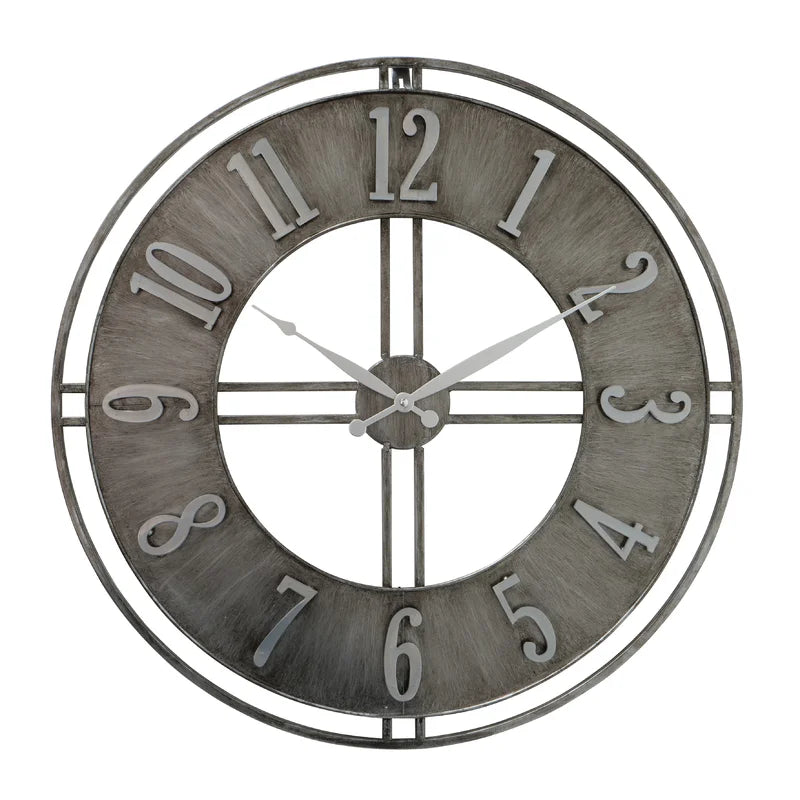 Home Decor: Metal Wall Clock Round