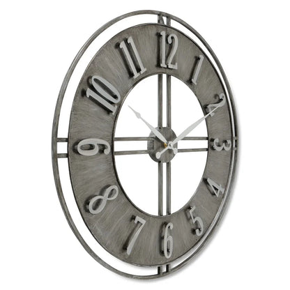 Home Decor: Metal Wall Clock Round