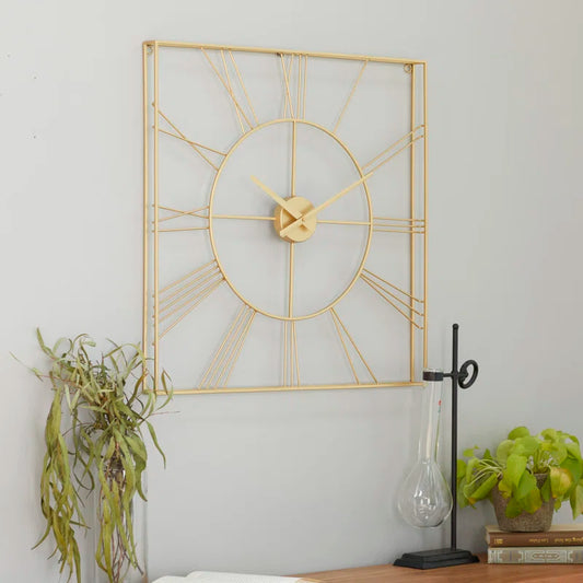 Home Decor: Open Frame Square Wall Clock