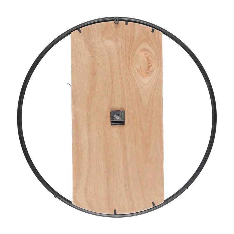 Home Decor: Round Wood Wall Clock