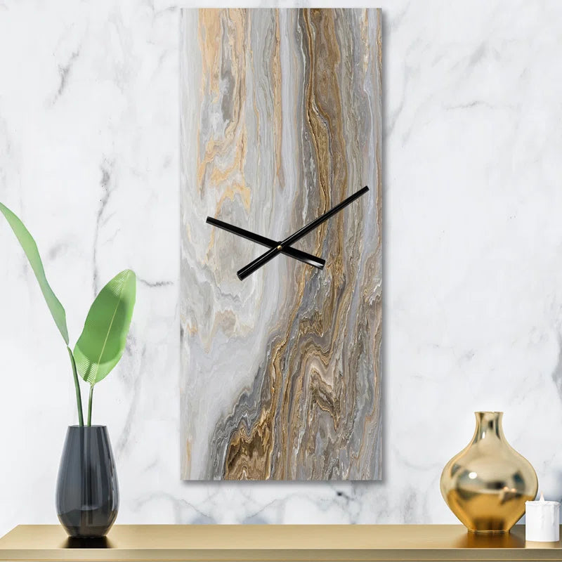 Home Decor: Small Metal Wall Clock