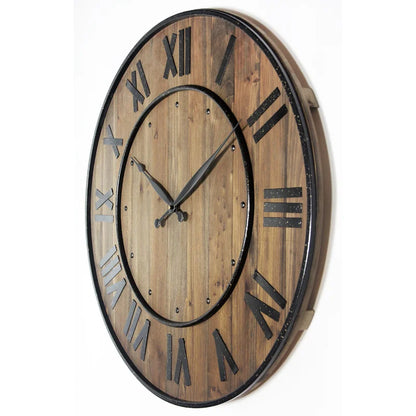 Home Decor: Wood Wall Clock Brown