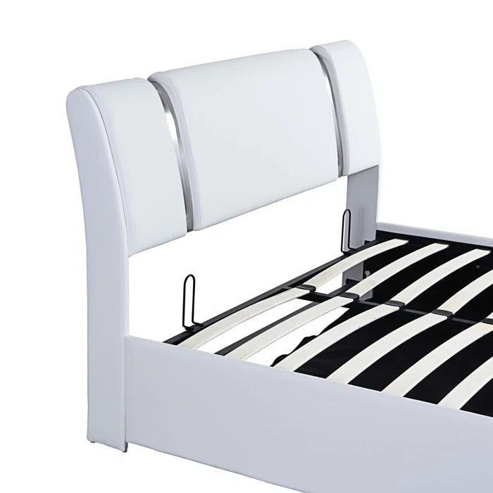 Hydraulic Bed: Aarav Upholstered Storage Bed