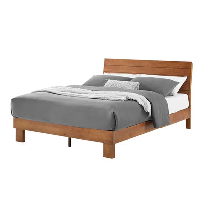 Hydraulic Bed: Addis Platform Bed with Adjustable Height Headboard for Bedroom