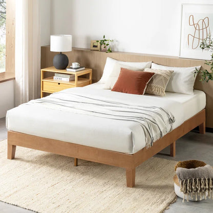Hydraulic Bed: Amaryn Solid Wood Bed