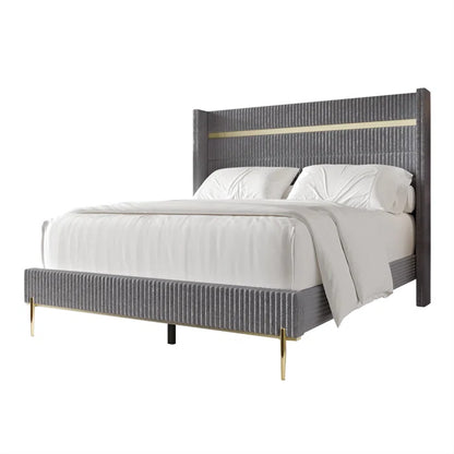 Hydraulic Bed: Anaika Upholstered Bed