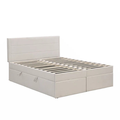 Hydraulic Bed: Aristida Upholstered Storage Bed