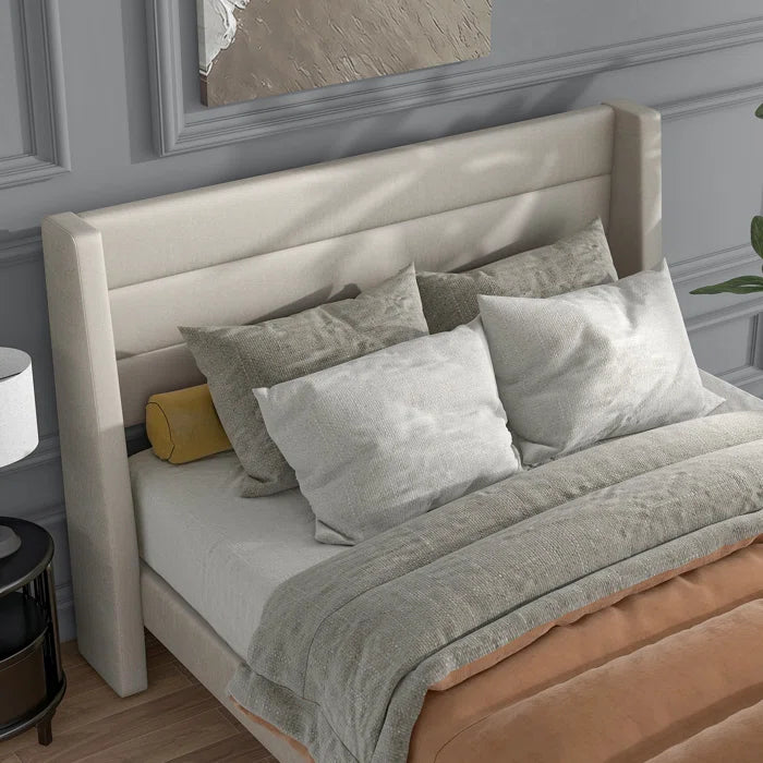 Hydraulic Bed: Bestar Upholstered Storage Bed