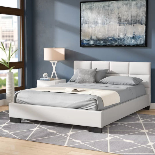 Hydraulic Bed: Bilma Upholstered Bed
