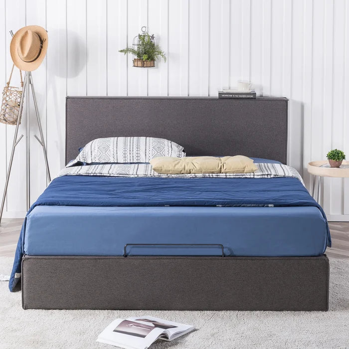 Hydraulic Bed: Boryschtsck Upholstered Storage Bed