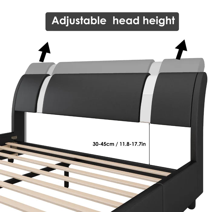 Hydraulic Bed: Conshohocken Upholstered Bed