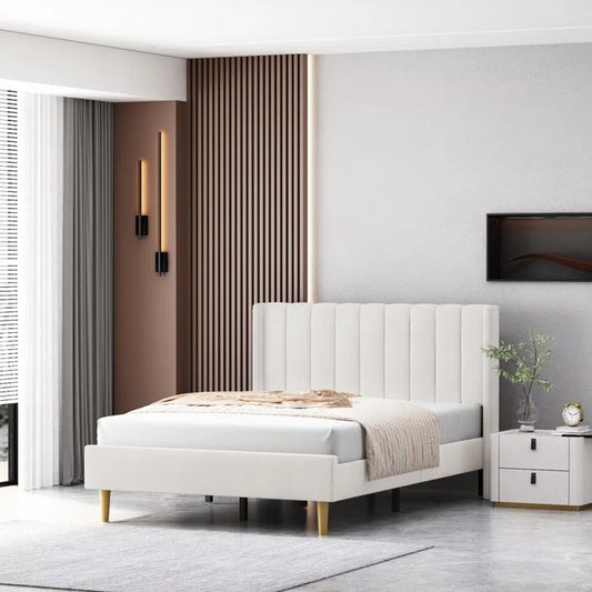 Hydraulic Bed: Deeb Upholstered Bed