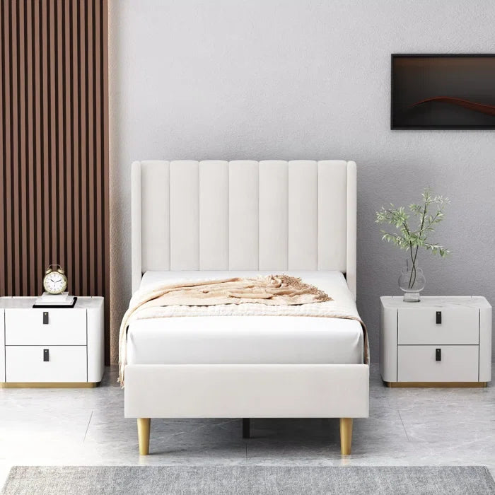 Hydraulic Bed: Deeb Upholstered Bed