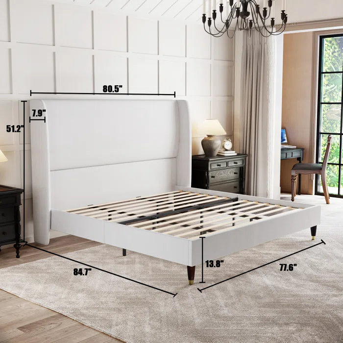 Hydraulic Bed: Jadein Upholstered Bed