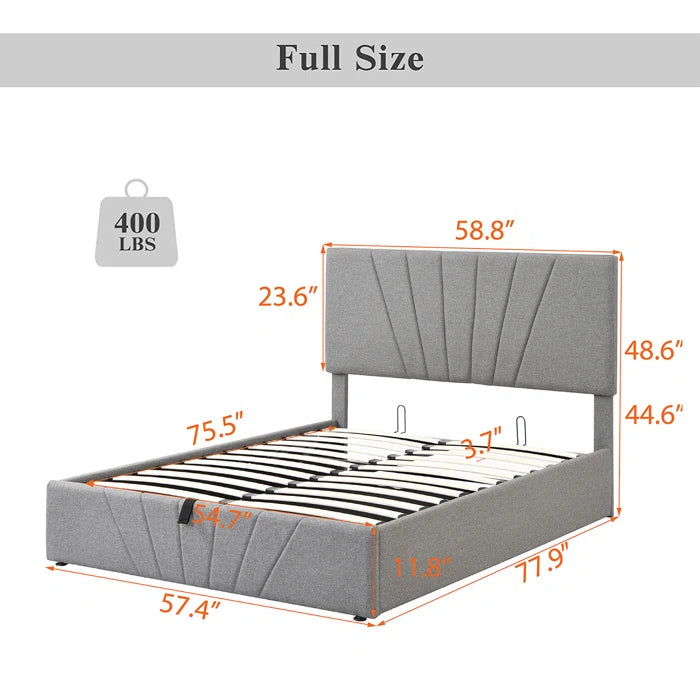 Hydraulic Bed: Loleatha Upholstered Storage Bed