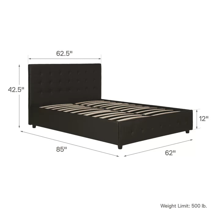 Hydraulic Bed: Morphis Upholstered Storage Bed