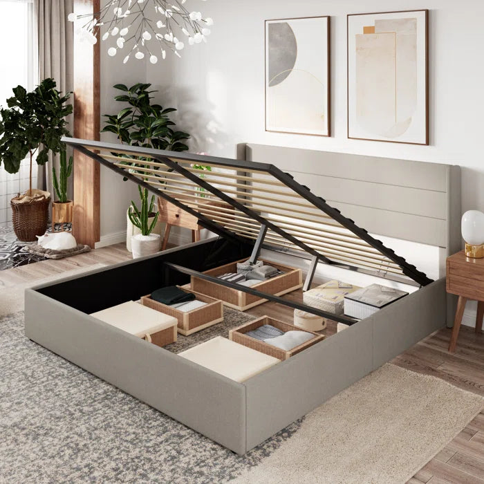 Pull up storage deals bed