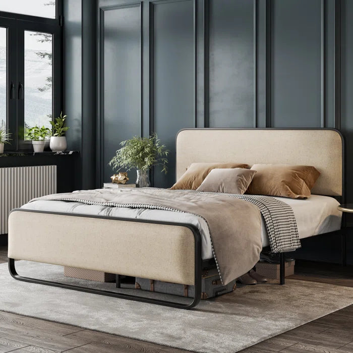 Hydraulic bed: Upholstered Bed