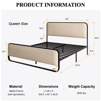 Hydraulic bed: Upholstered Bed