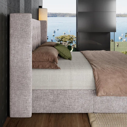 Hydraulic Bed: Upholstered Storage Bed