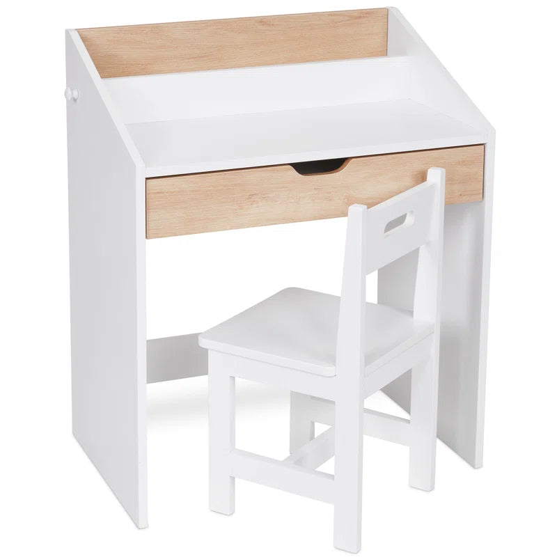 Kids Study Table: 24.8'' Art Desk Chair Set