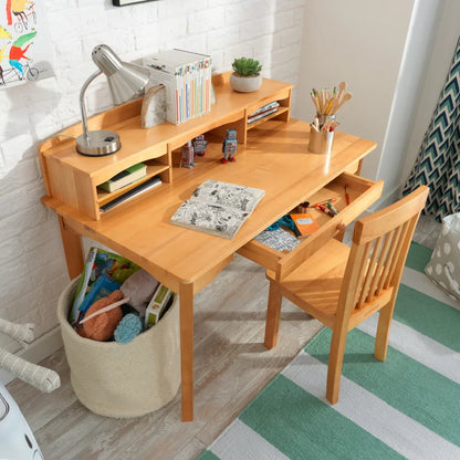 Kids Study Table: 42'' Writing Desk With Chair