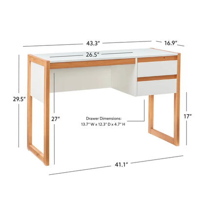 Kids Study Table: 43.3'' Modern Desk