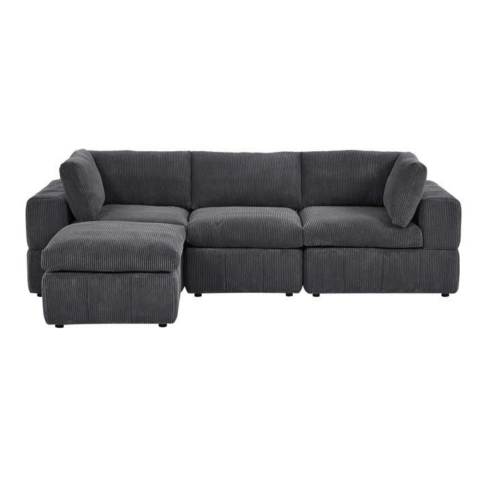 L Shape Sofa Set: 4-Piece Modular Sectional Sofa – GKW Retail