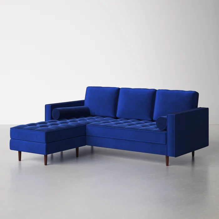 L Shape Sofa Set: 84" Wide Reversible Sofa and Chaise