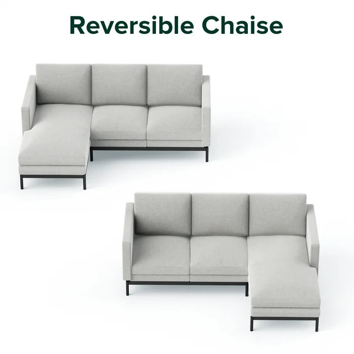 L Shape Sofa Set: Compact Contemporary Design