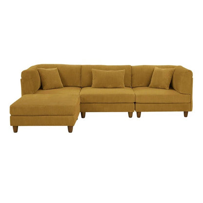 L Shape Sofa Set: Cozy Modular Sectional Blends Modern Style