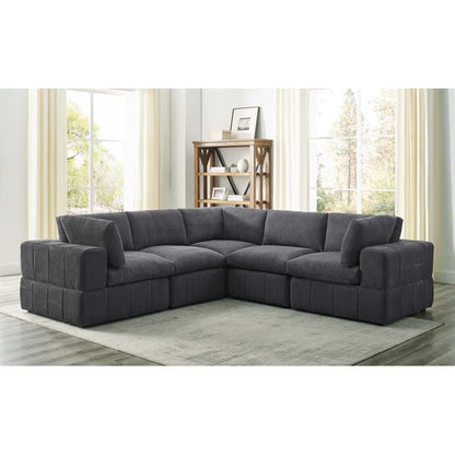 L Shape Sofa Set: Cozy Modular Sectional Sofa