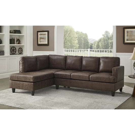 L Shape Sofa Set: Left-Hand-Facing, Sofa-and-Chaise Sectional