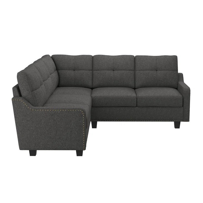 L Shape Sofa Set: Living Room 3+2 Corner Sectional Sofa